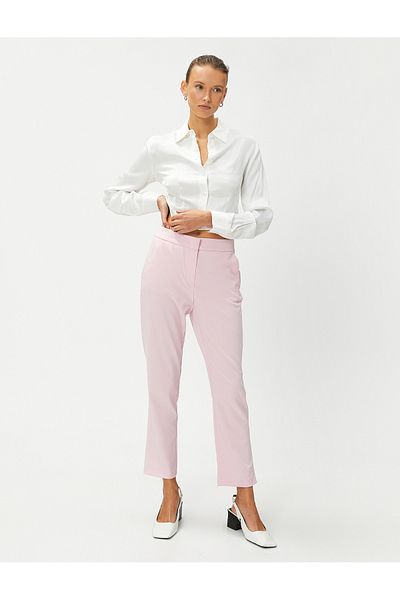 Koton Basic Cigarette Trousers with Pockets
