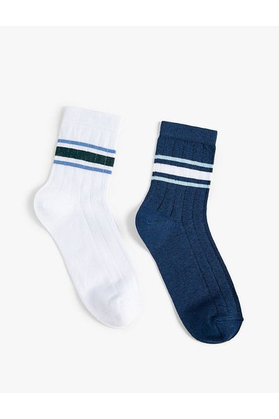 Koton Set of 2 Socks with Stripe Detail
