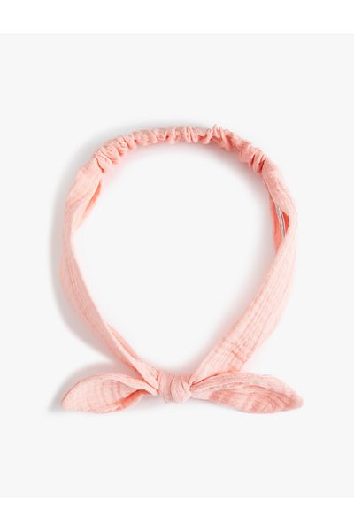 Koton Cotton Textured Bow Headband