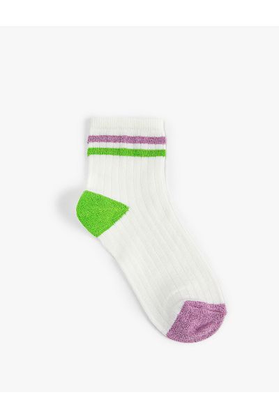 Koton Striped Short Socks Multicolored