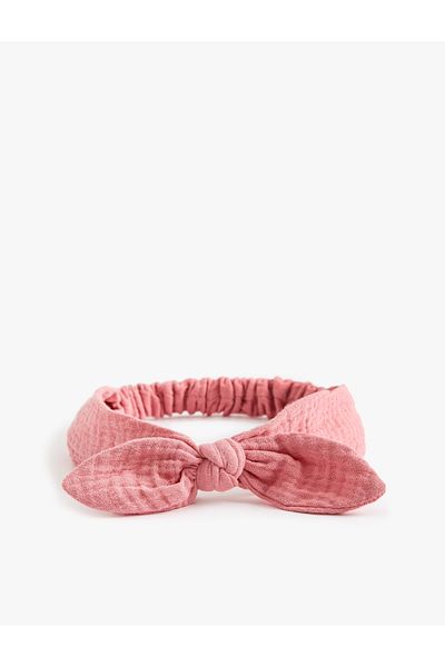Koton Cotton Textured Bow Headband