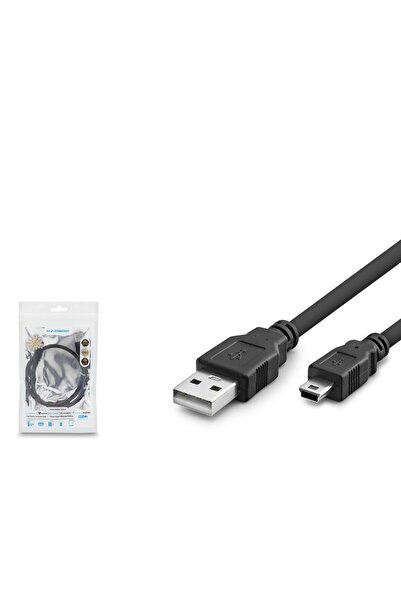 HADRON HDX7524 USB Mini V3/5Pin to USB Kablo 50 cm - Siyah