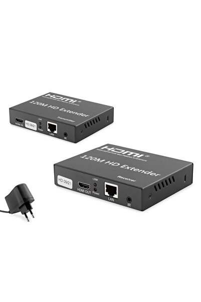 HADRON Hdx1348 HDMI Extender Ir 4K 30 Hz 120 m Black