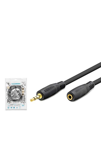 HADRON Hdx1019 3.5 mm Trs Aux Extension Cable 3 m Black