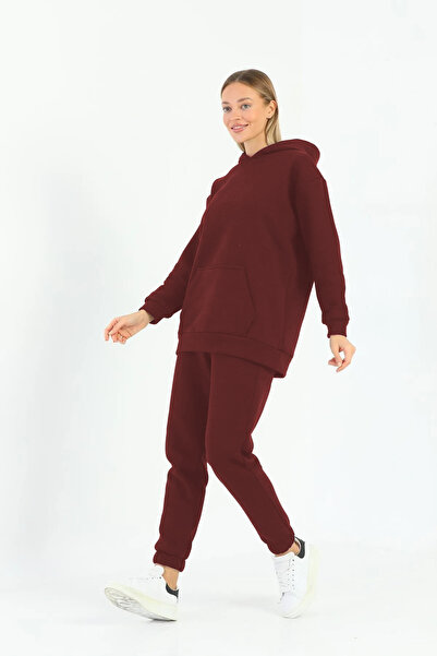 DaKa 3 Iplık Kanguru Cepli Polarlı Eşofman Takımı