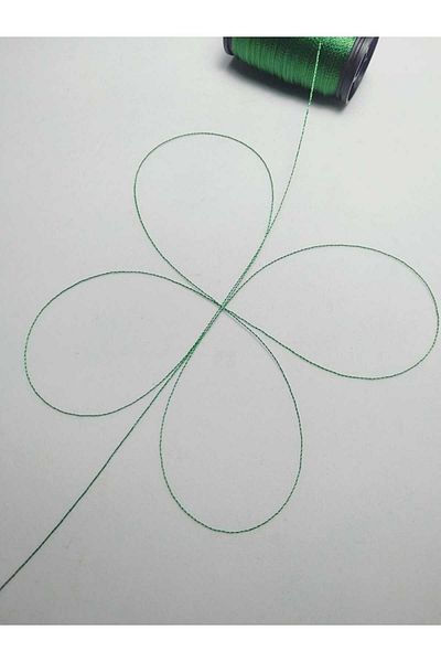 Eskişehir hobi sanat 0,2 mm 30 μέτρα κλωστή χάντρες προσευχής πράσινο χρώμα (πιο λεπτή κλωστή χάντρες προσευχής)