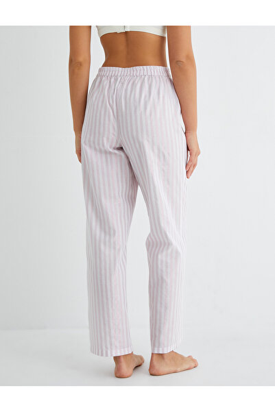 Koton Pyjamahose mit flachem Bein und elastischer Taille