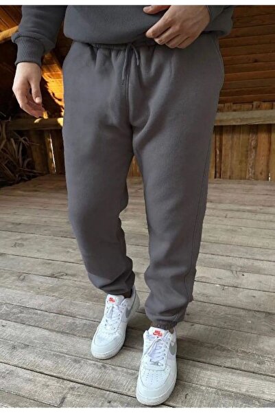 FİTGO Чоловічі антрацитові гумові штанини для спортивного костюма