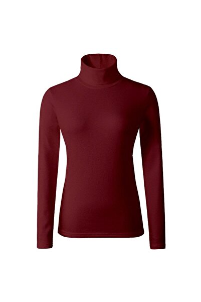 Serraa Kadın boğazlı Balıkçı Yaka Body Badi Uzun Kollu