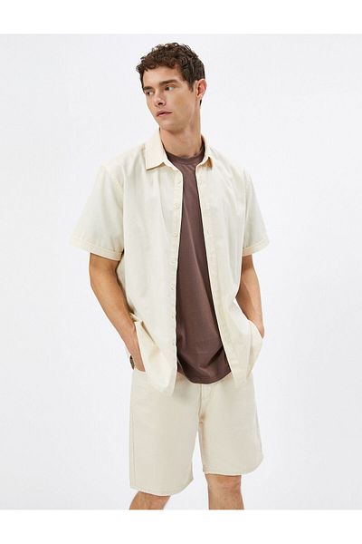 Koton Džínové kraťasy Bermuda Button Pocket Detailed Cotton