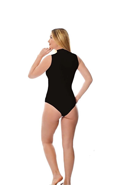 MissKATRE Atilla Zero Sleeve Half Turtleneck Snap Badi