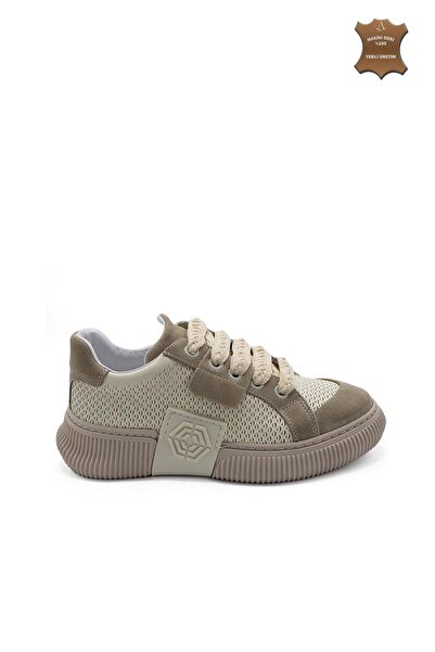 7ADIMDAAŞK Kadın Sneaker Hakiki Deri Ayakkabı 107Y24K12301