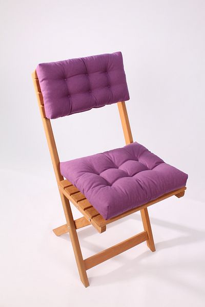 ALTINPAMUK Purple Bistro Kitchen Garden Chair - Backrest Cushion