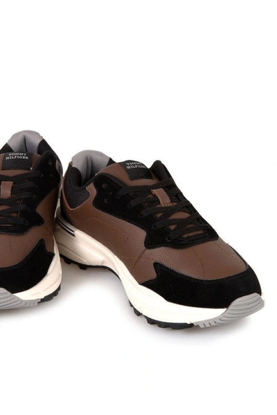 Tommy Hilfiger Erkek Kahverengi Sneakers