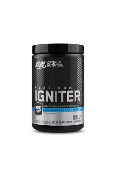 Optimum Nutrition بلاتينيوم إجنايتر، نكهة التوت الأزرق المجمدة، 380 جرام