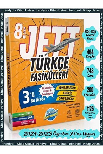 Ünlüler Karması 8. SINIF LGS JETT TÜRKÇE FASİKÜLLERİ