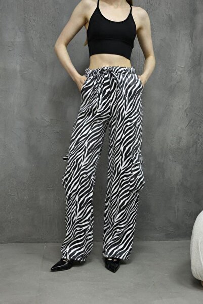 NFES TEKSTİL Women's Satin Pants