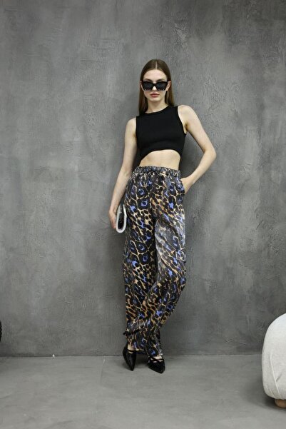 NFES TEKSTİL Women's Satin Pants