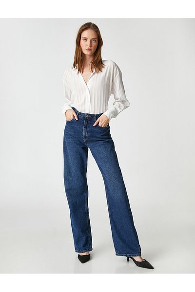 Koton Striped Shirt Buttoned Long Sleeve