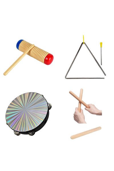 JWIN OPS-402 Ritim Aletleri 4'lü Orff Perküsyon Seti