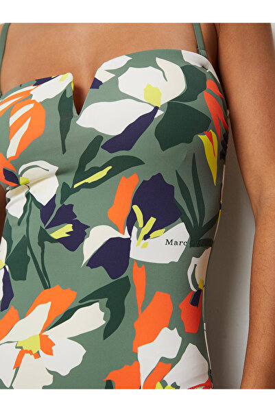 Marc O'Polo Badeanzug Alloverprints Bade-Anzug Schwimmen Bauchweg