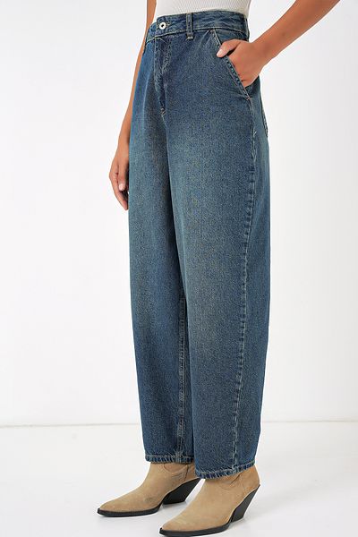 Bigdart 6688 Model Indigo Baggy Dámske džínsy s vysokým pásom