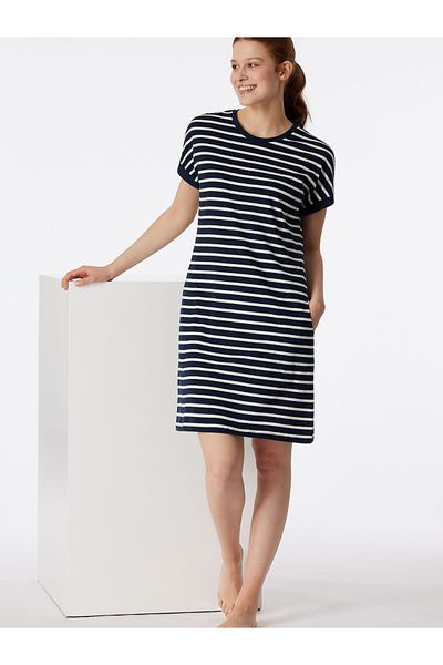 Schiesser Nachthemd Casual Essentials Nacht-hemd Schlafmode Sleepwear