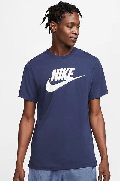 Nike Μπλουζάκι Unisex με λογότυπο Futura Swoosh - Navy Blue