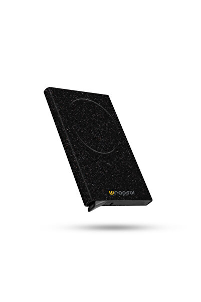 Wrapsol Magsafe Mekanizmalı Kartlık Rfid Korumalı Alüminyum Otomatik Kredi Ka...