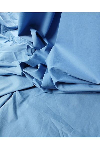 Kumaş Parça Βαμβακερό υφαντό σε μπλε χρώμα (Πλάτος 140 cm x Μήκος 290 cm)