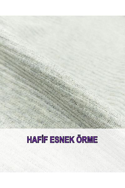 Kumaş Parça Ανοιχτό Γκρι Εύκαμπτο Πλεκτό - 140cm x 200cm