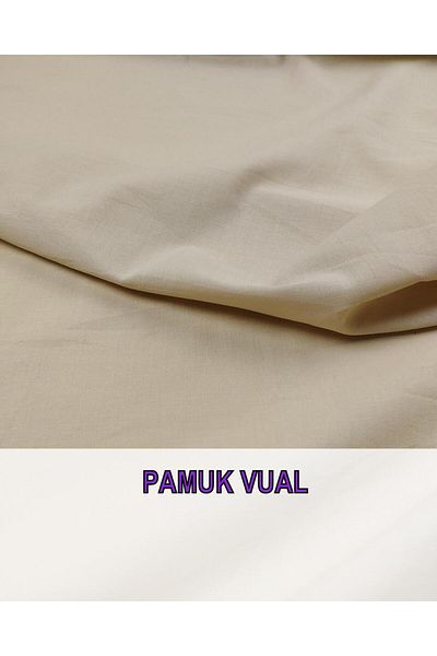 Kumaş Parça Βαμβακερό Voile σε Μπεζ χρώμα (Πλάτος 140 cm x Μήκος 270 cm)