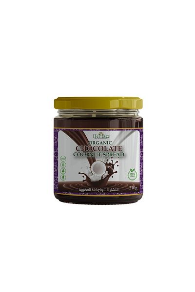 HERITAGE Organic Chocolate Coconut Spread, 210 Gm
