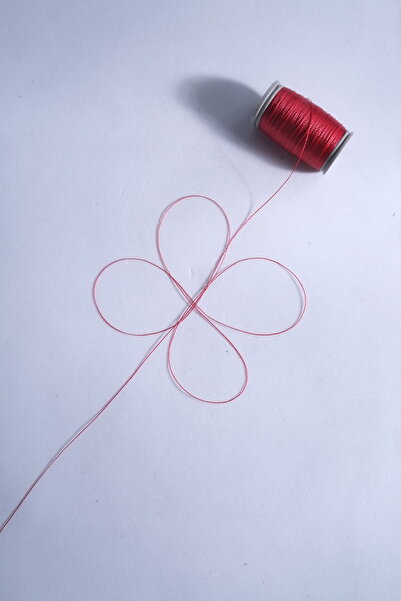 Eskişehir hobi sanat 0.2 Mm 30 Metre Tesbih Ipi Kırmızı Renk ( En Ince Tesbih...