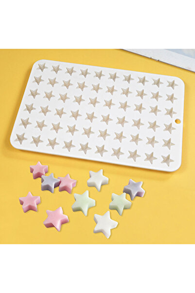 Eminonutoptanci Silicone Cake Mold Sugarcraft Tiny Star Figures Mold Sugar Pulp Jelly Bean Mold