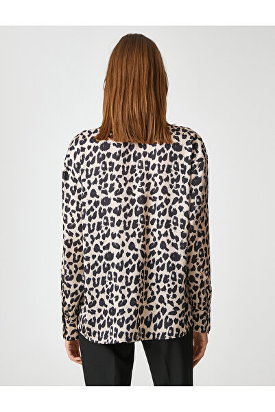 Koton Saténová košile s dlouhým rukávem na knoflíky