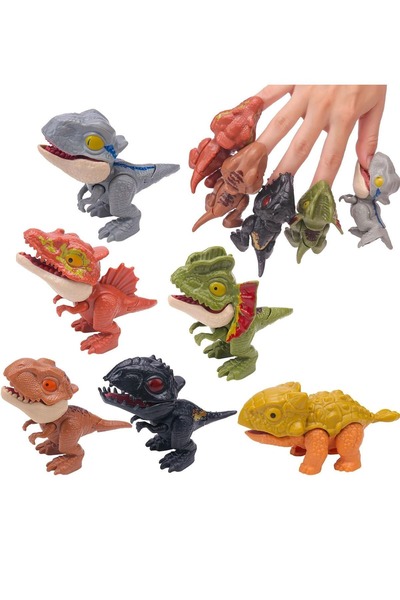 OYUNCAK STORE 3'lü Oyuncak Dinozor Seti - Parmak Isıran Dinazor Seti