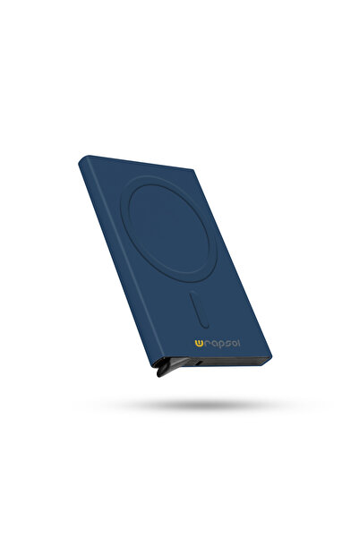 Wrapsol Magsafe Mekanizmalı Kartlık Rfid Korumalı Alüminyum Otomatik Kredi Ka...