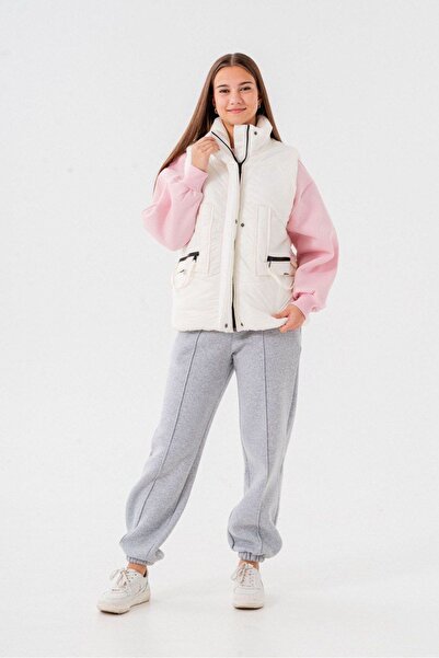 LOCOLO 09-15 YAŞ PAÇASI LASTİKLİ EŞOFMAN ALTI - GRİ