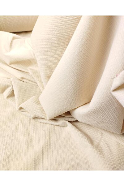 Kumaş Parça Tricou cu șarpe în culoarea crem - Lățime: 160