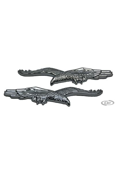 Carub Car Sticker Chrome Bird Model 2 Pieces