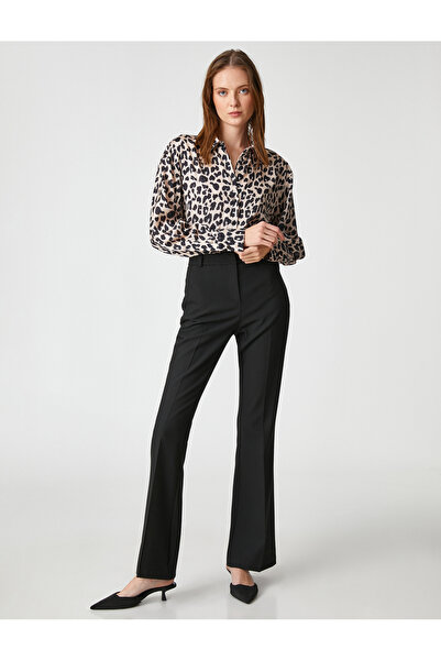 Koton Saténová košile s dlouhým rukávem na knoflíky