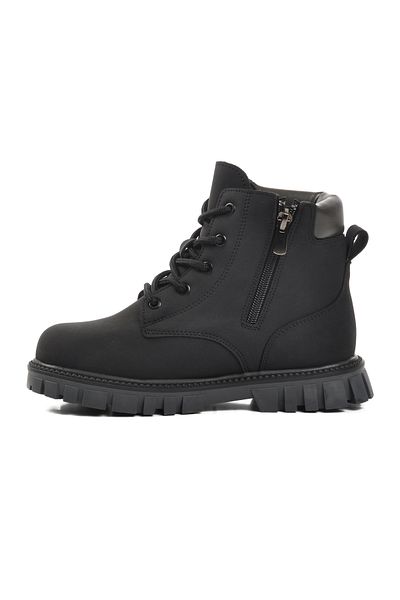 pepino Μαύρες παιδικές μπότες Unisex με φερμουάρ 1782 F