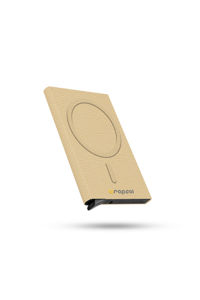 Wrapsol Magsafe Mekanizmalı Kartlık Rfid Korumalı Alüminyum Otomatik Kredi Ka...