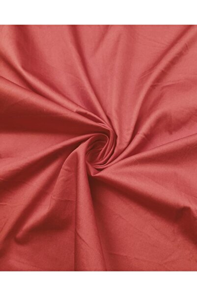 Kumaş Parça Coton Satin Roșu Culoare intermediară între Floarea de rodie Lăți...