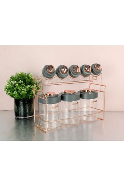 drobina Spice box set, 9 pieces, grey