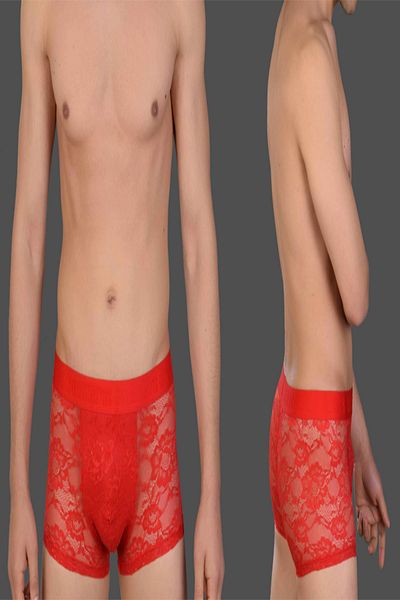Emsay Store Original Fancy Sexy Red Tulle Men's Boxer Fancy Underwear