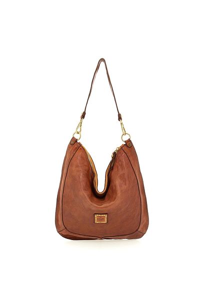 Campomaggi Mogano Schultertasche Leder 44 cm