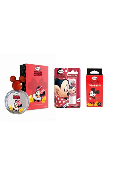 Disney Minnie Mouse Lisanslı Parfüm ve Lipcare Seti Edt