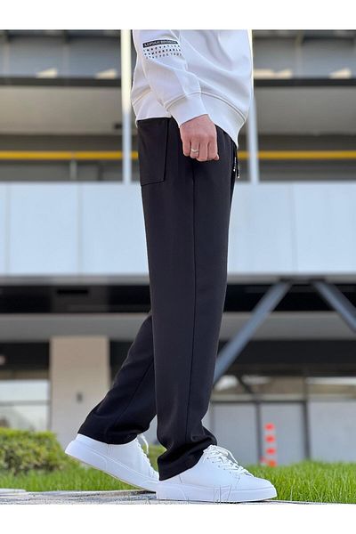 wamoss Casual Comfortable Fit Ευέλικτο ύφασμα ελαστική μέση φαρδιά Bantulun Srp